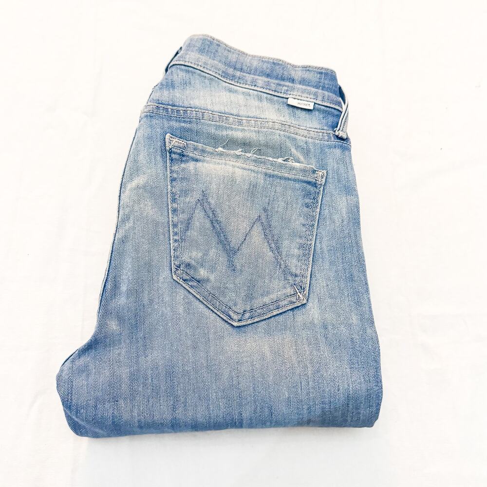 Mother The Rascal Ankle Snippet Well Played Light Wash Denim Jeans Size 26